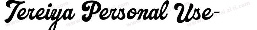 Tereiya Personal Use字体转换